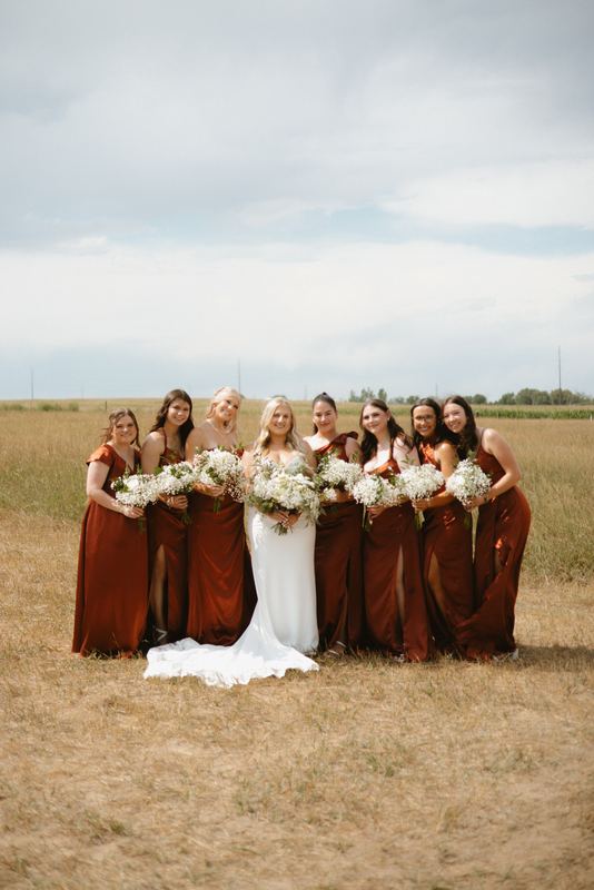 Cadence & Trenton, bridal party