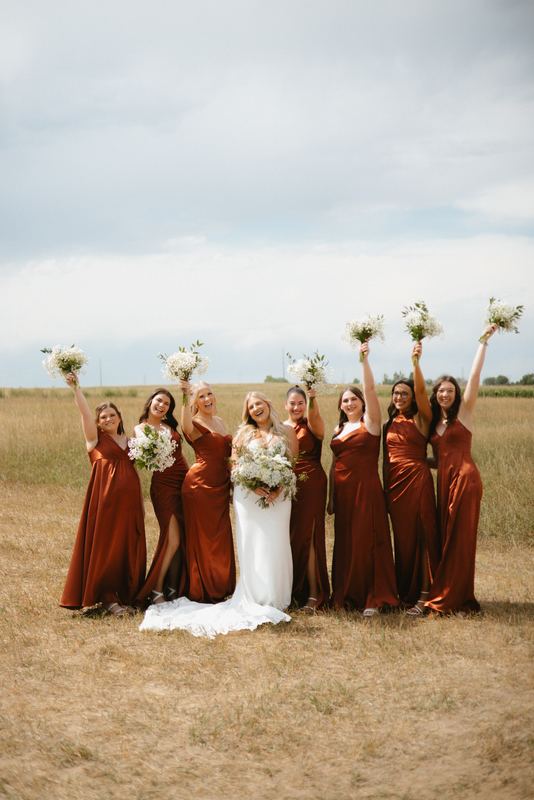 Cadence & Trenton, bridal party