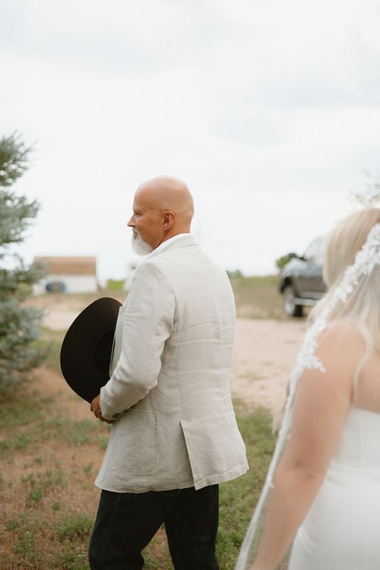 Cadence & Trenton, first look with dad