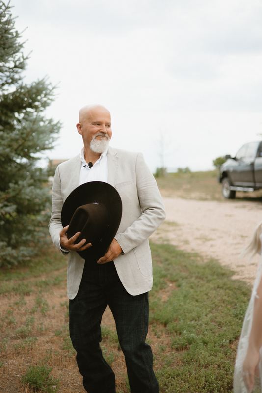 Cadence & Trenton, first look with dad