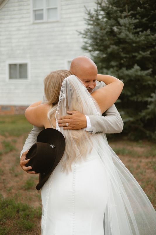 Cadence & Trenton, first look with dad