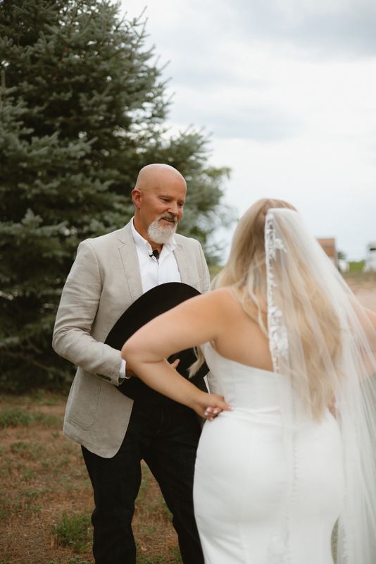 Cadence & Trenton, first look with dad