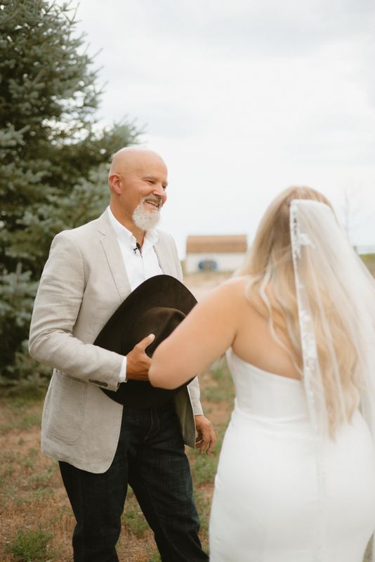 Cadence & Trenton, first look with dad