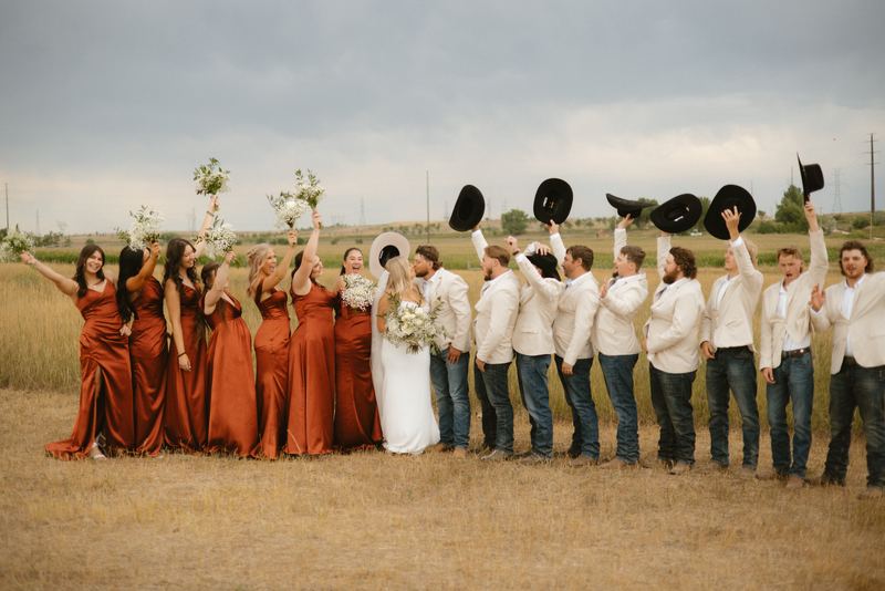 Cadence & Trenton, bridal party