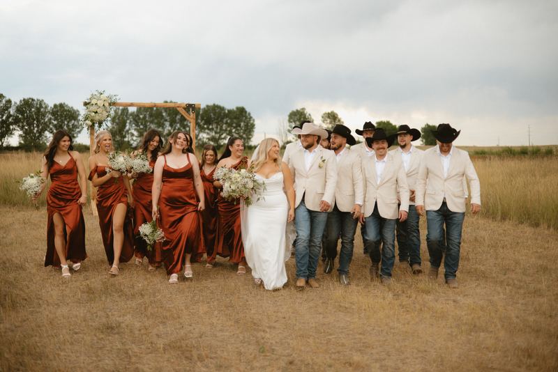 Cadence & Trenton, bridal party