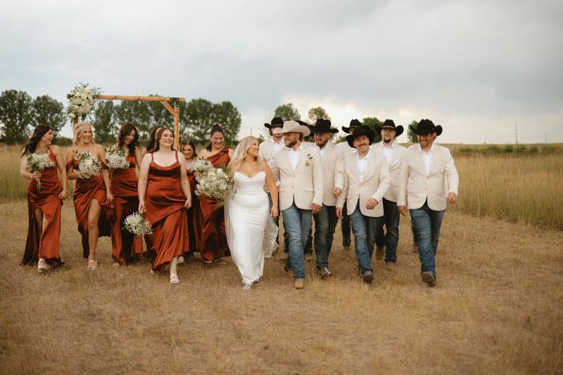 Cadence & Trenton, bridal party